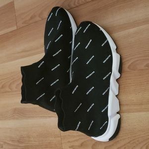 Balenciaga speed trainers all over print